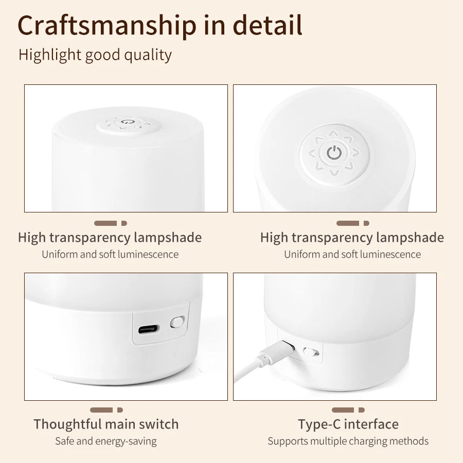 Rechargeable LED Touch Night Lamp