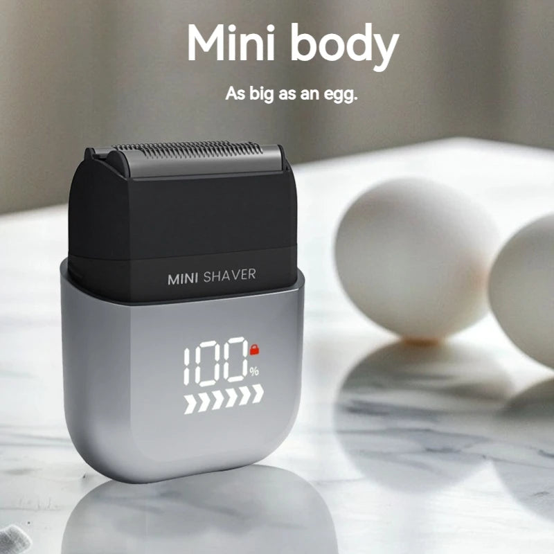 Portable Mini Electric Shaver with Digital Display